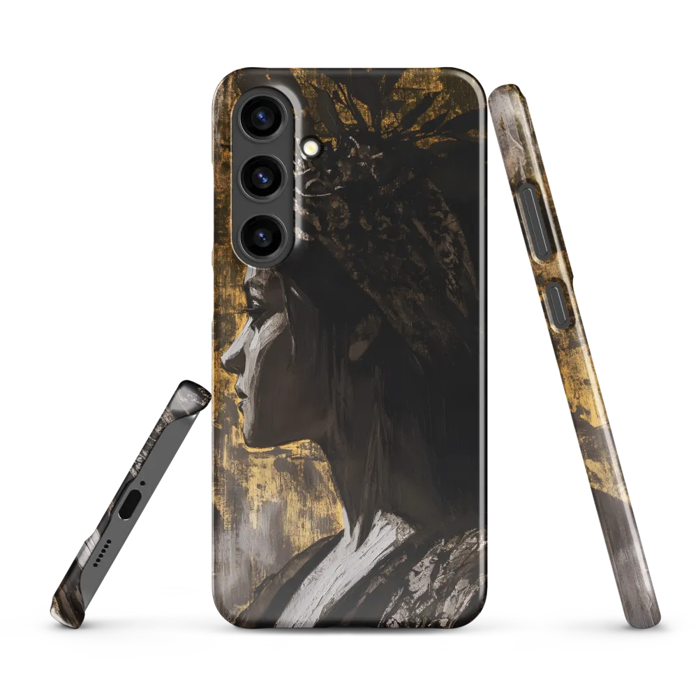 Golden Elegance: A Modern Profile Portrait