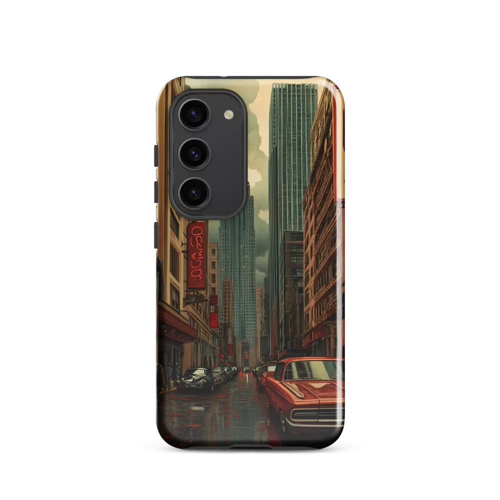 Nostalgic Cityscape: Reflections of a Forgotten Era | Phone Case |  S23 | Tough Case | Glossy