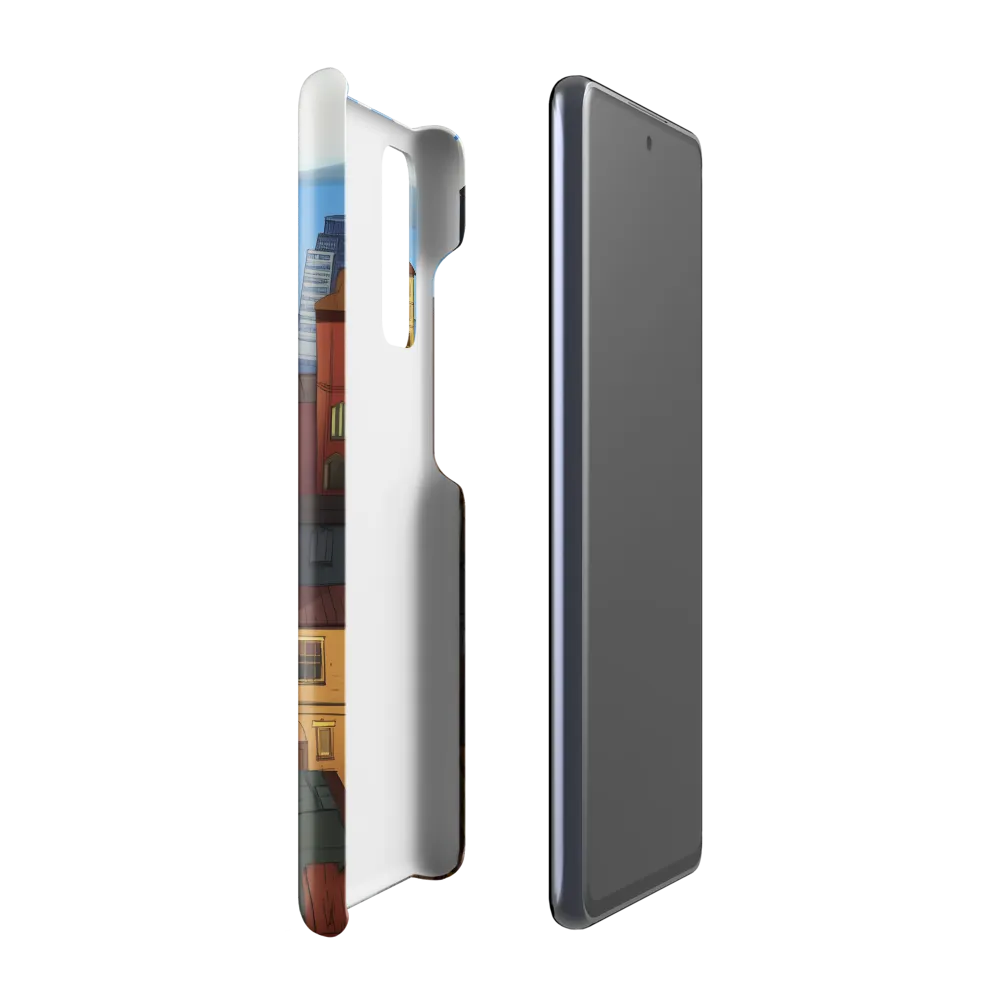 Urban Symphony: A Colorful Cityscape | Phone Case |  S20 FE | Snap Case | Glossy