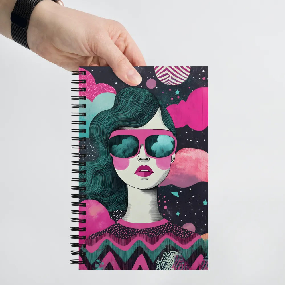 Chic Dreams: A Pop Art Portrait | Spiral Notebook