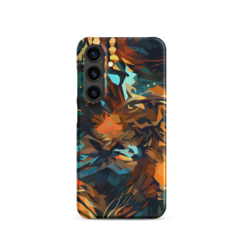 Wild Symphony: Abstract Tigers | Phone Case |  S24 | Snap Case | Matte