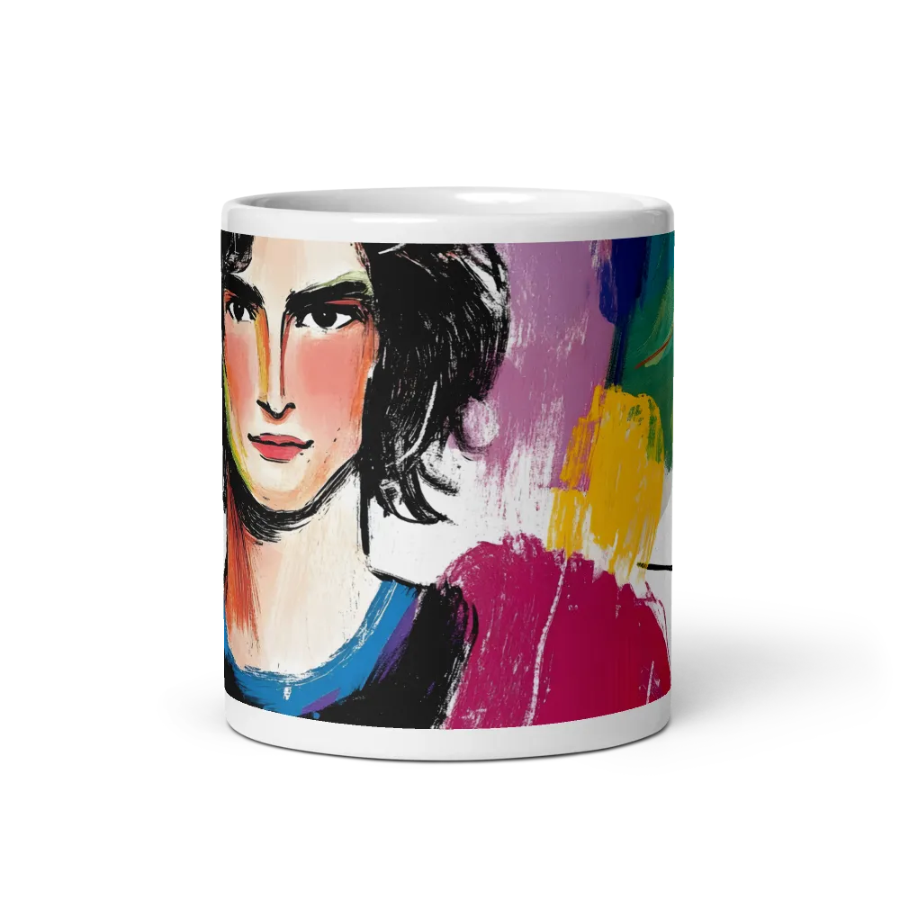 Vibrant Portrait of Youth | Mug with White inside | 11 oz