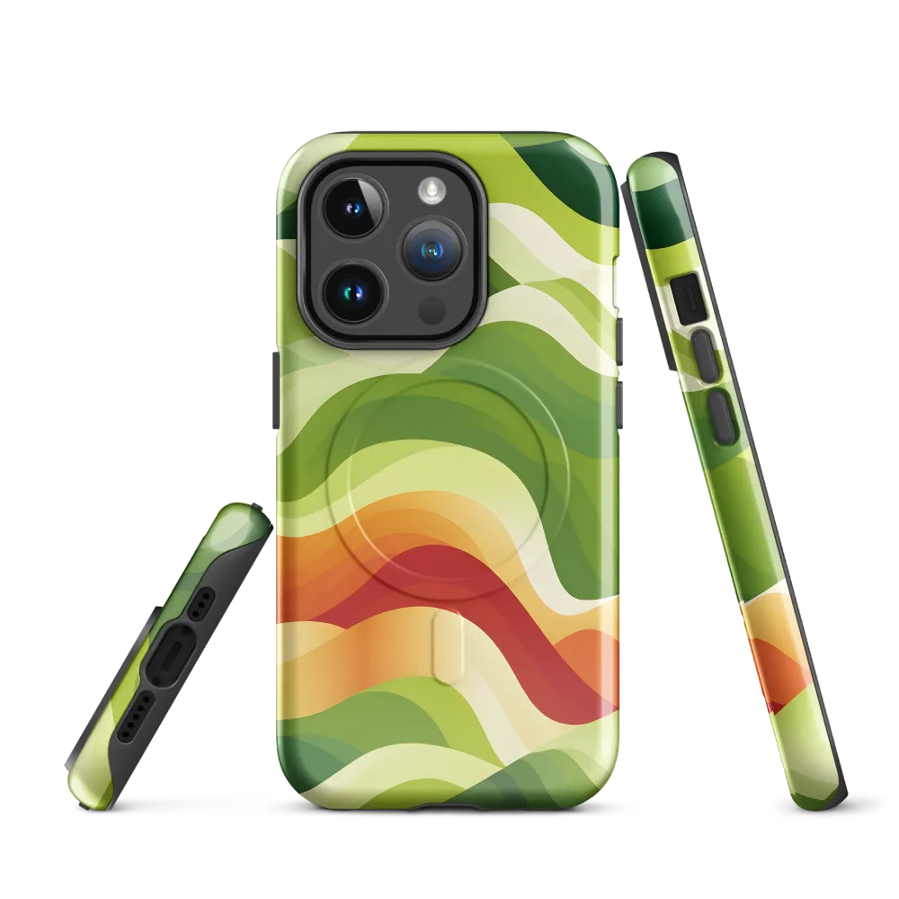 Waves of Nature | Phone Case |  14 Pro | MagSafe® Tough Case | Glossy