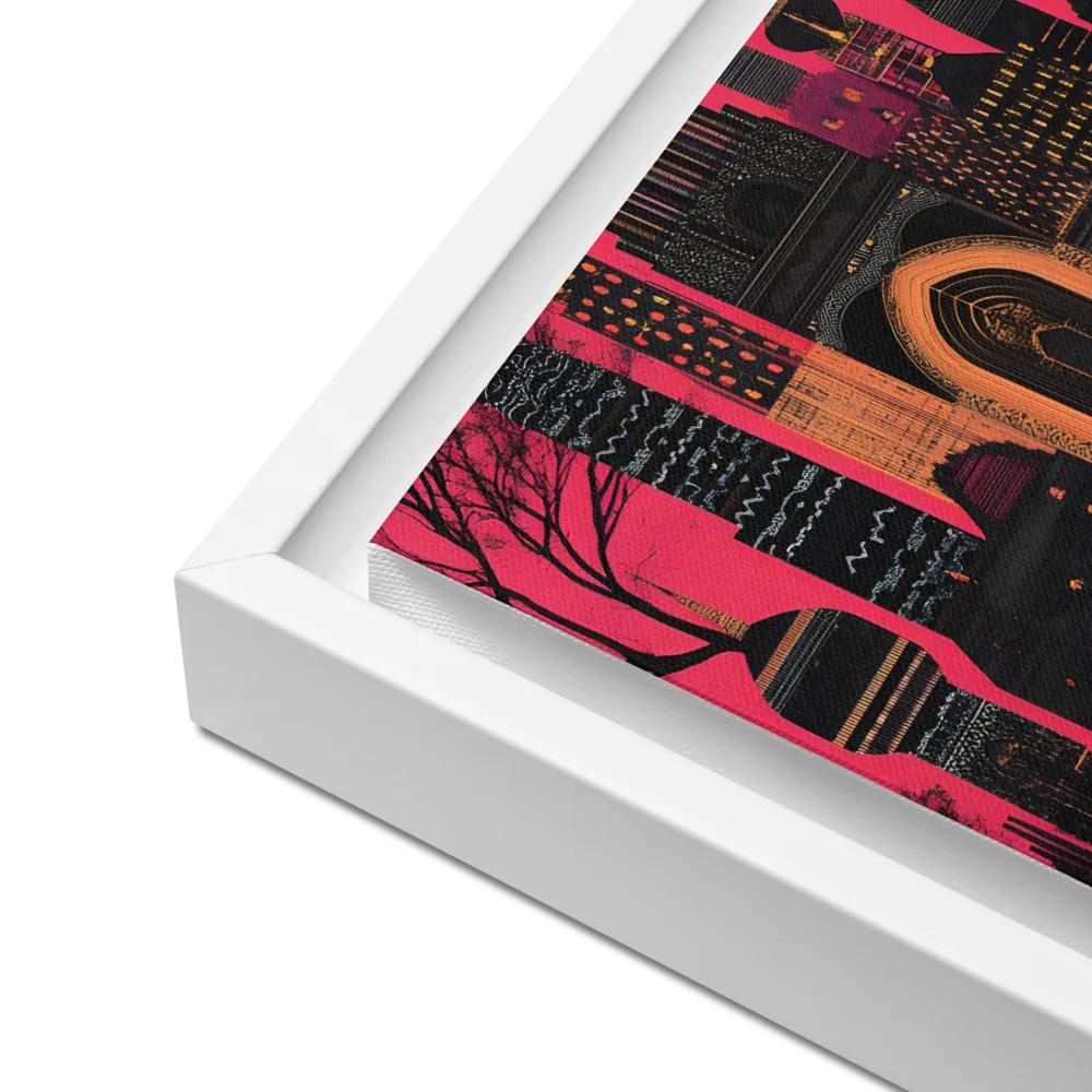 Urban Reverie | Canvas with White Frame | 12″×12″