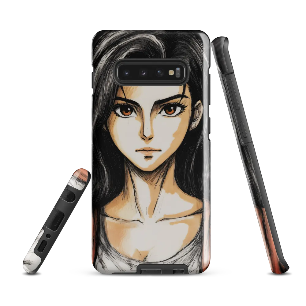 Determined Gaze | Phone Case |  S10 Plus | Tough Case | Glossy