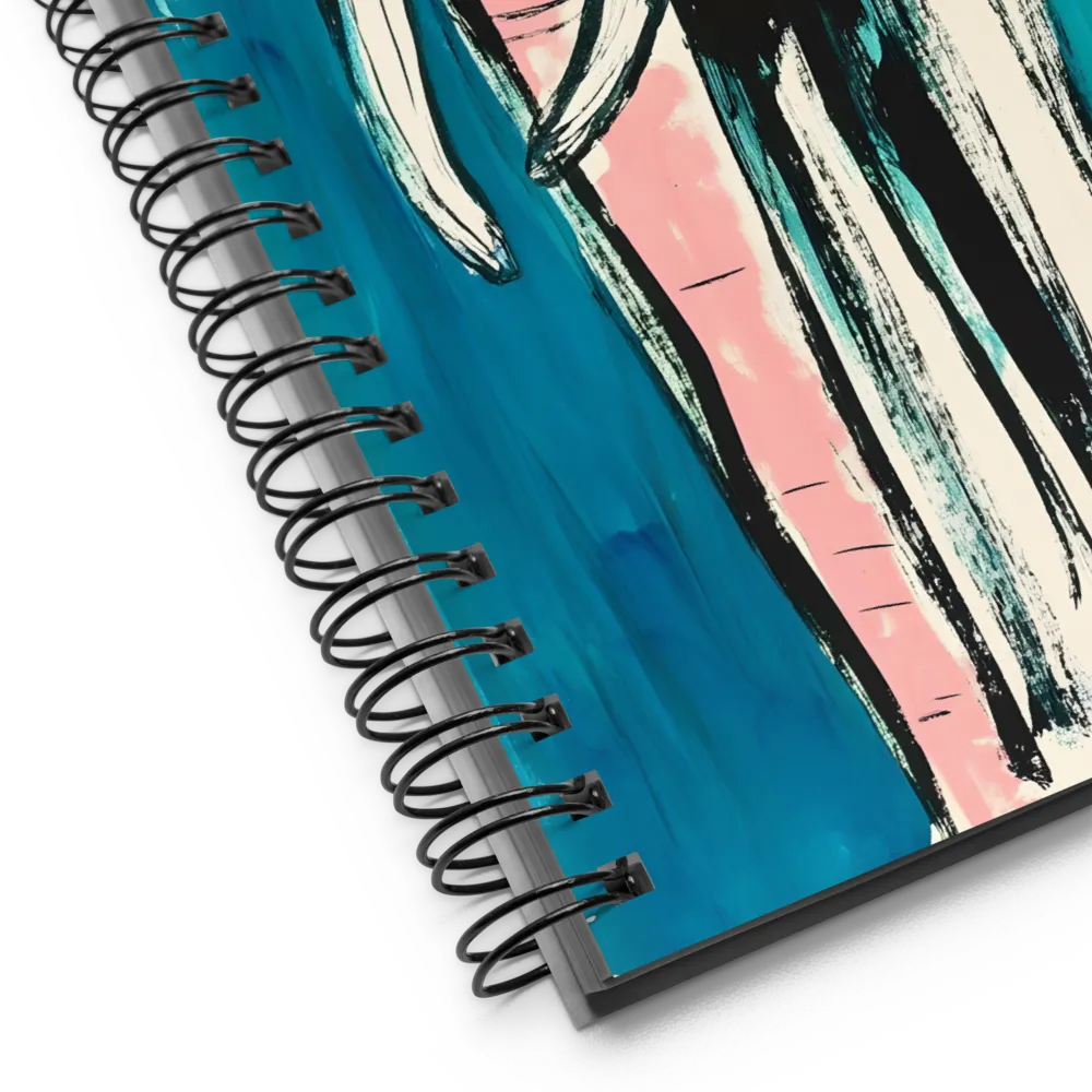 Whimsical Majesty: The Elephant in Color | Spiral Notebook