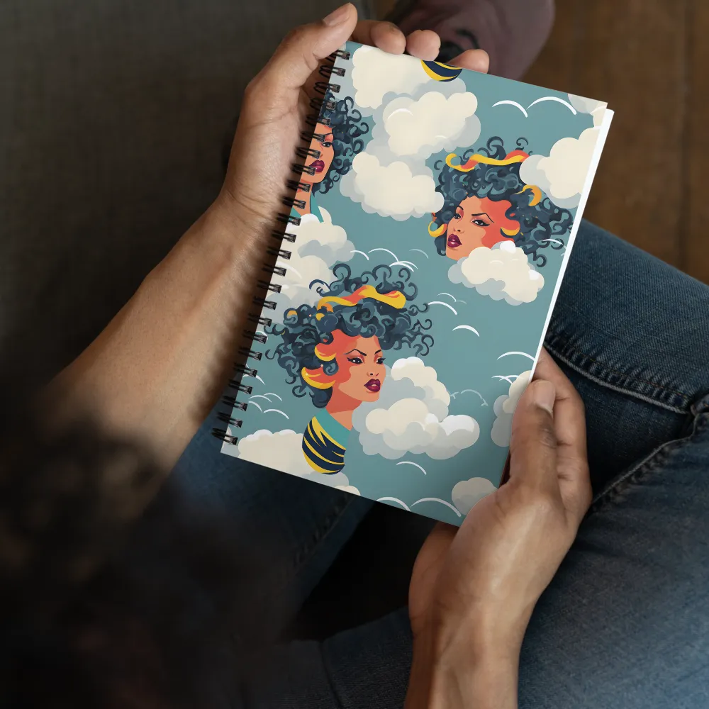 Whimsical Dreams in the Sky | Spiral Notebook