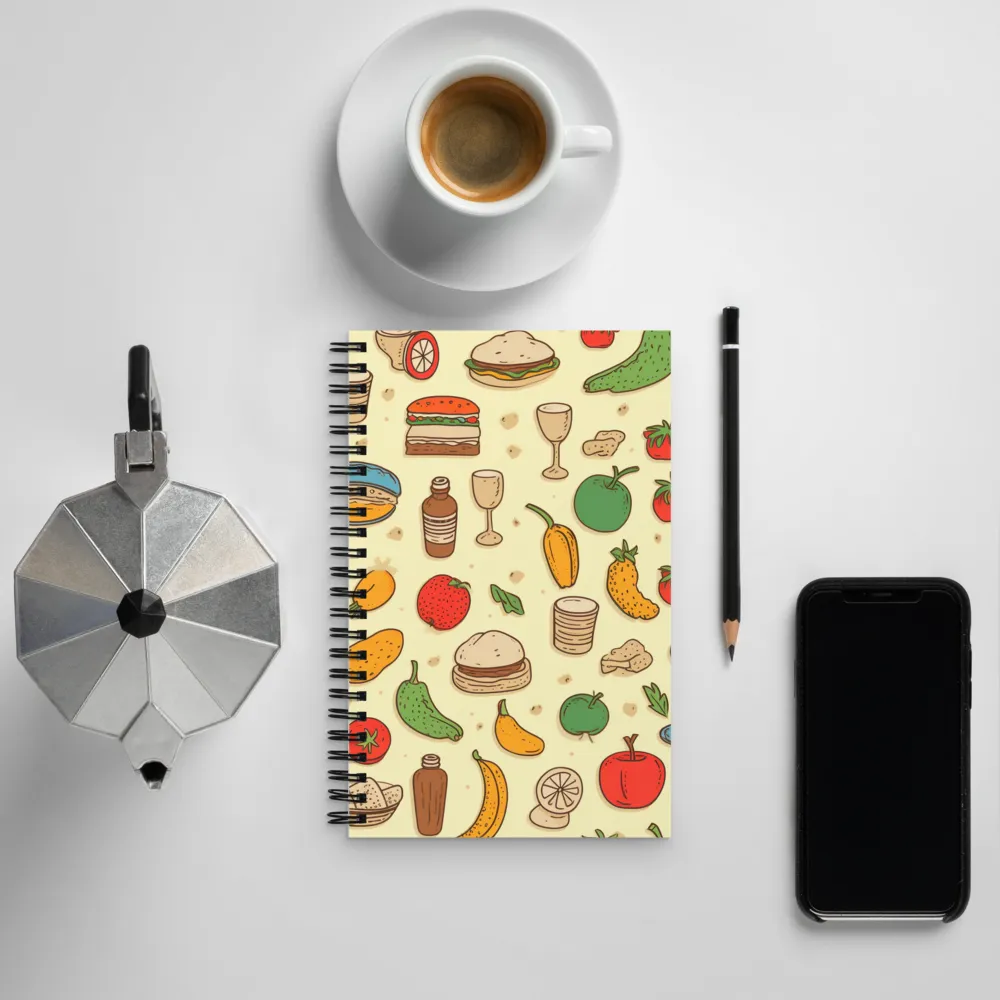 A Whimsical Feast of Colors | Spiral Notebook