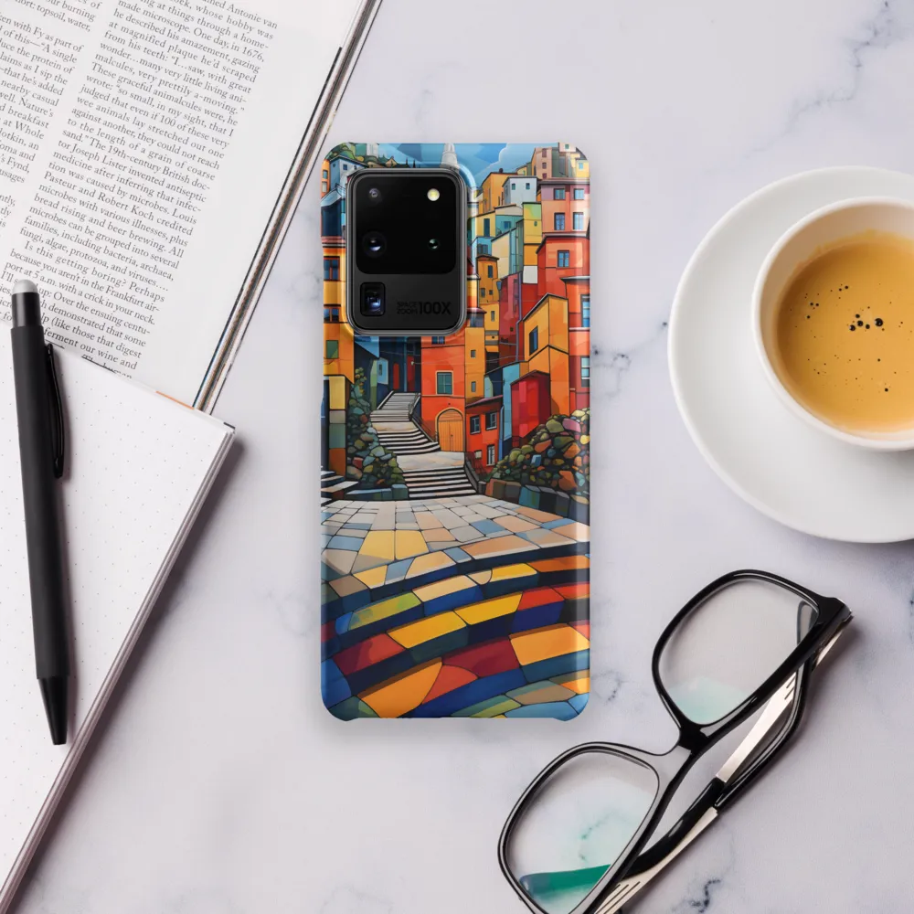 Vibrant Village: A Cubist Journey
