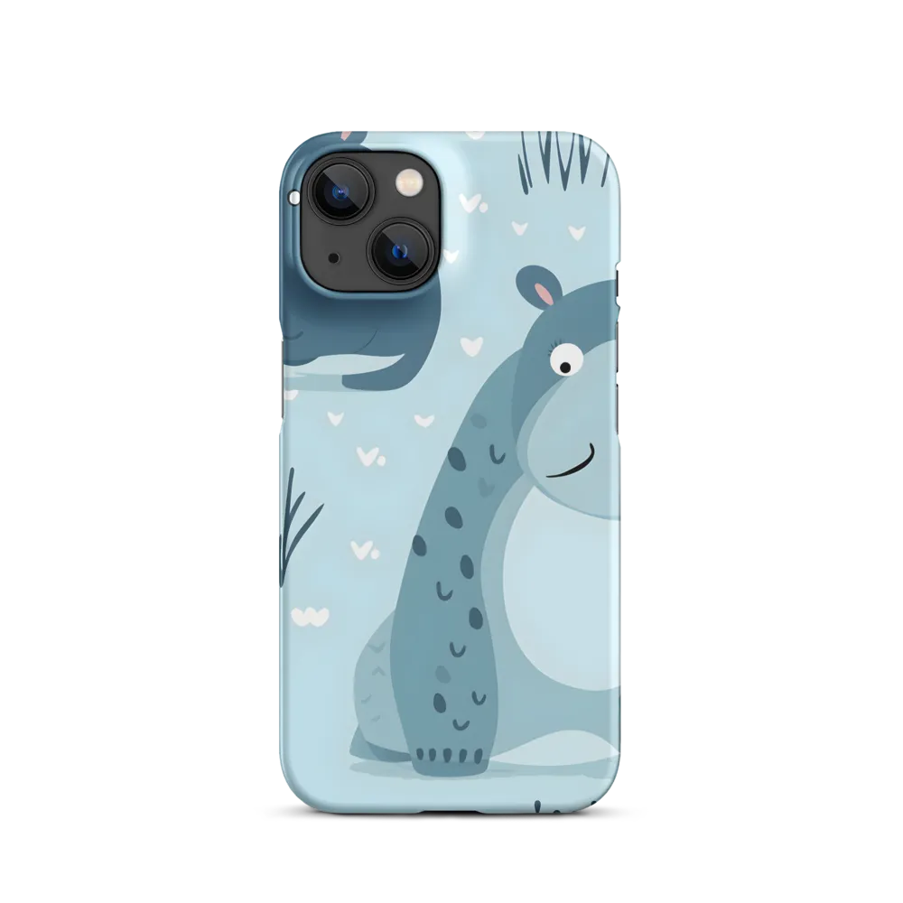 Whimsical Hippo Delight | Phone Case |  14 | Snap Case | Matte