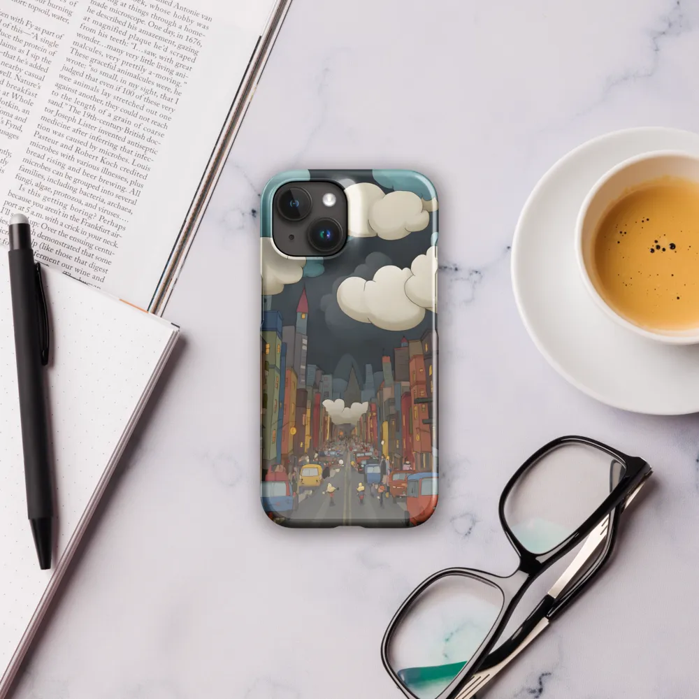 Urban Symphony: A City Awakens at Dusk | Phone Case |  15 | Snap Case | Glossy