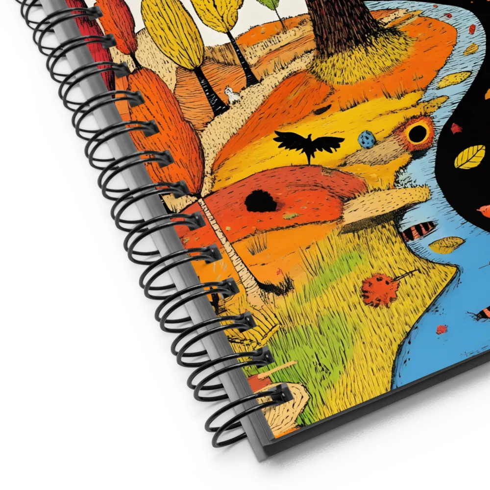 Whimsical Autumn Journey | Spiral Notebook