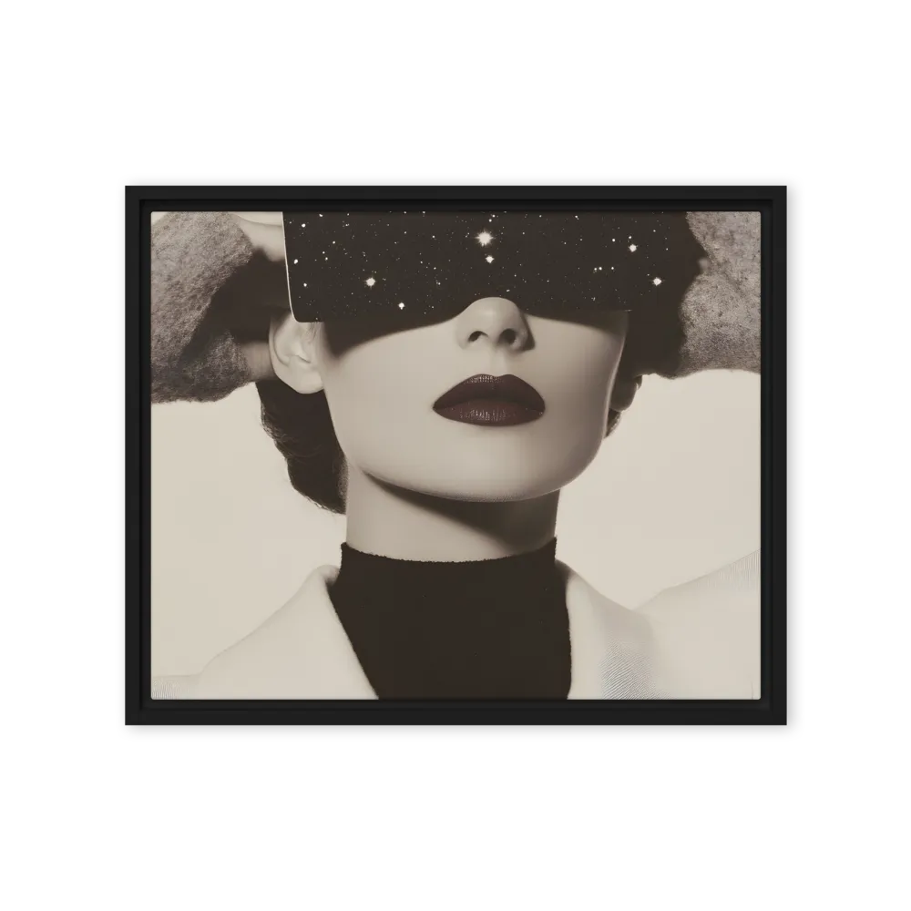 Celestial Elegance | Canvas with Black Frame | 16″×20″