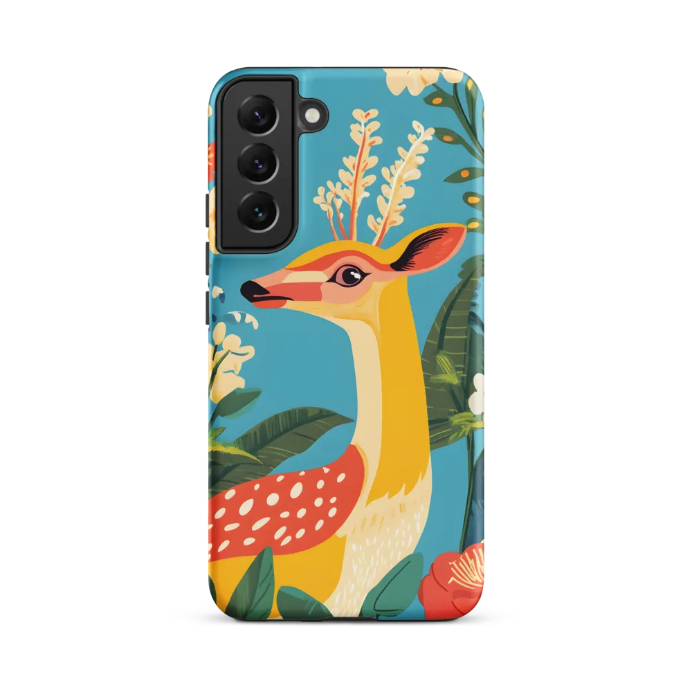 Serene Majesty: A Vibrant Deer Amidst Flora