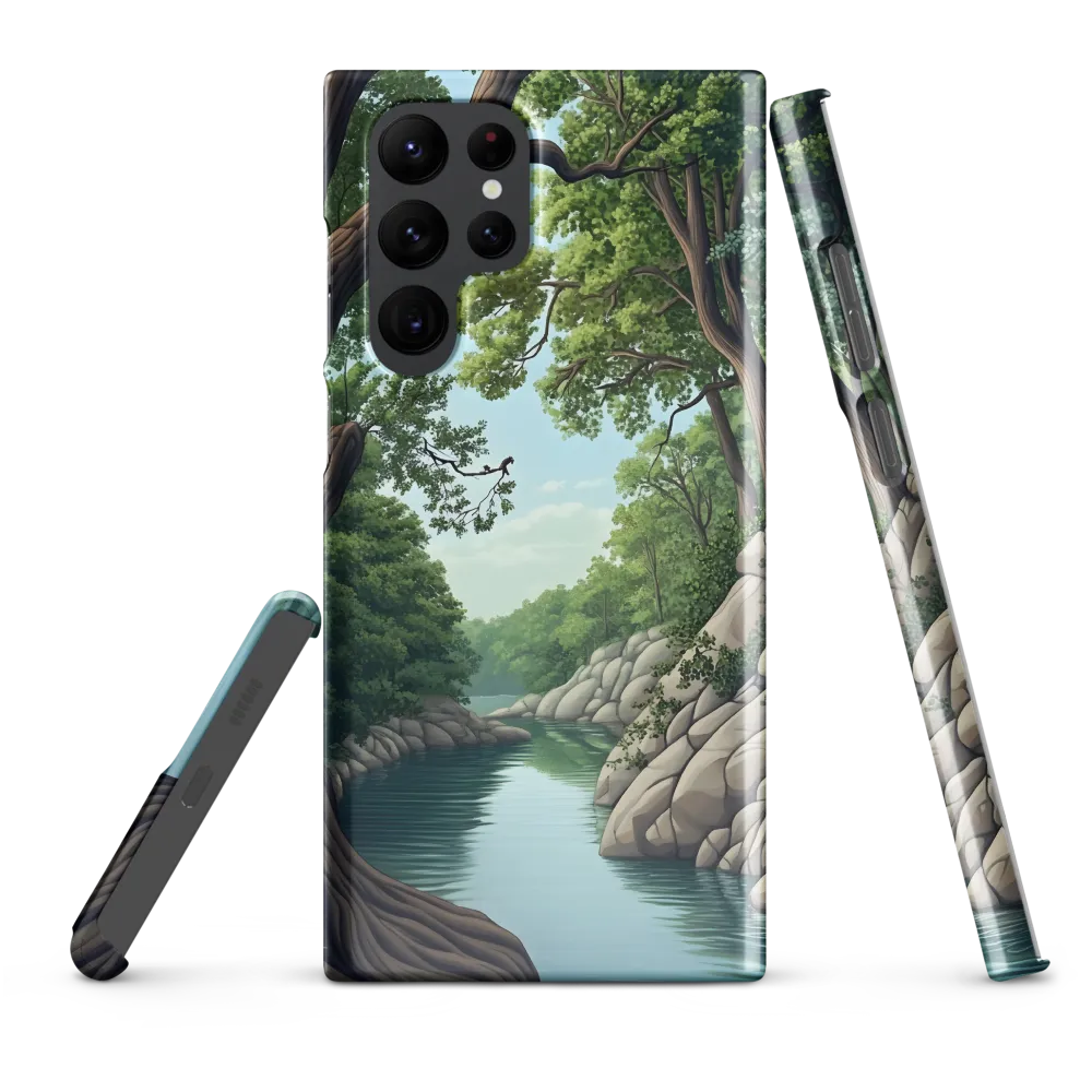 Tranquil Reflections: A Serene River Landscape