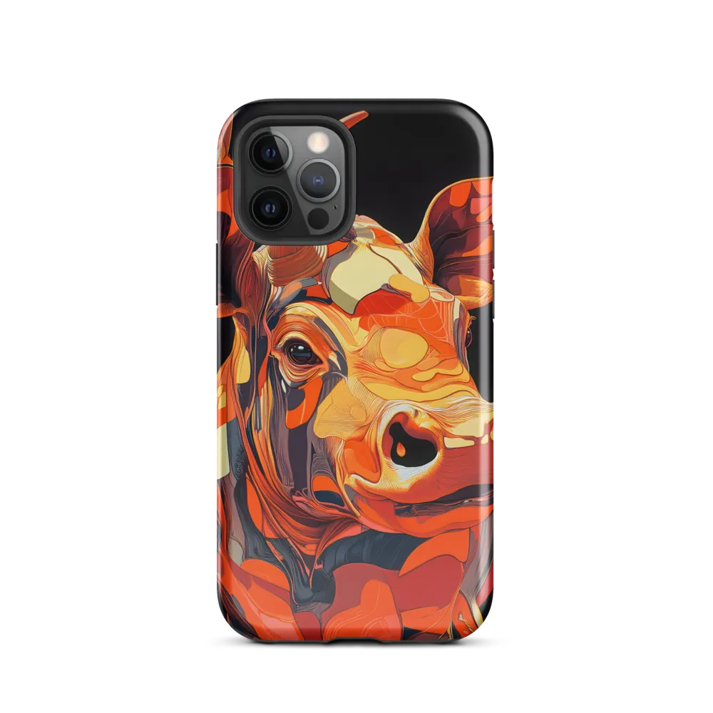 Modern Serenade: The Vibrant Cow