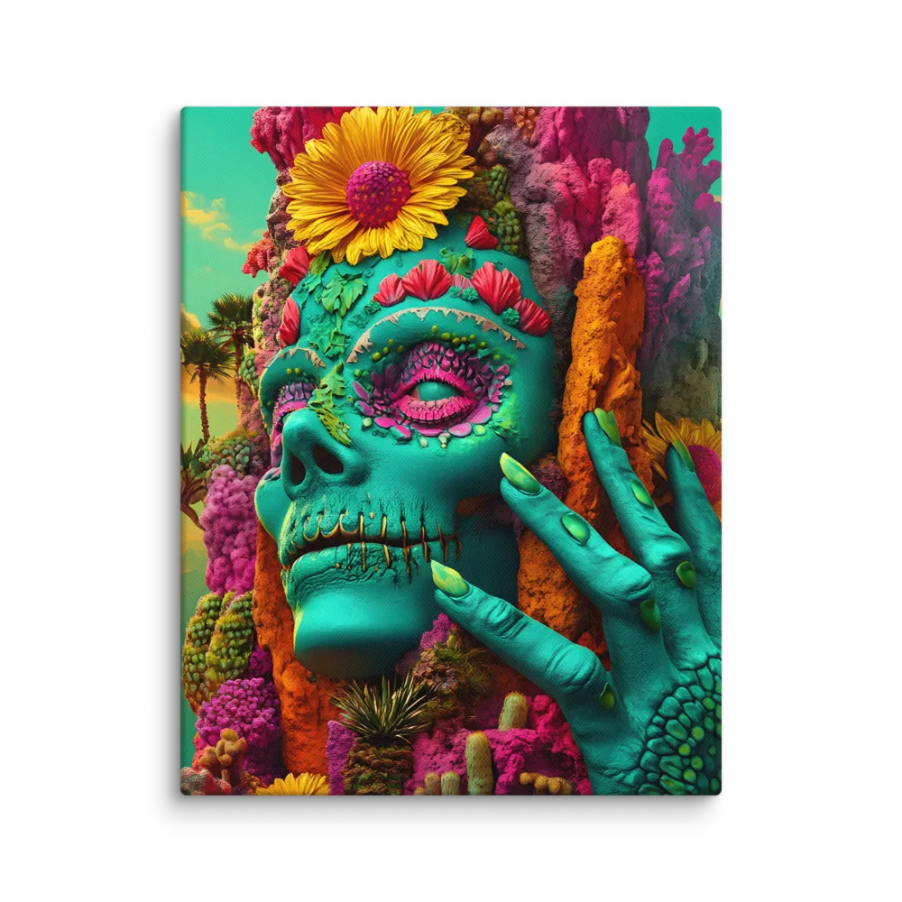 Ethereal Skull Garden | Canvas | 11″×14″