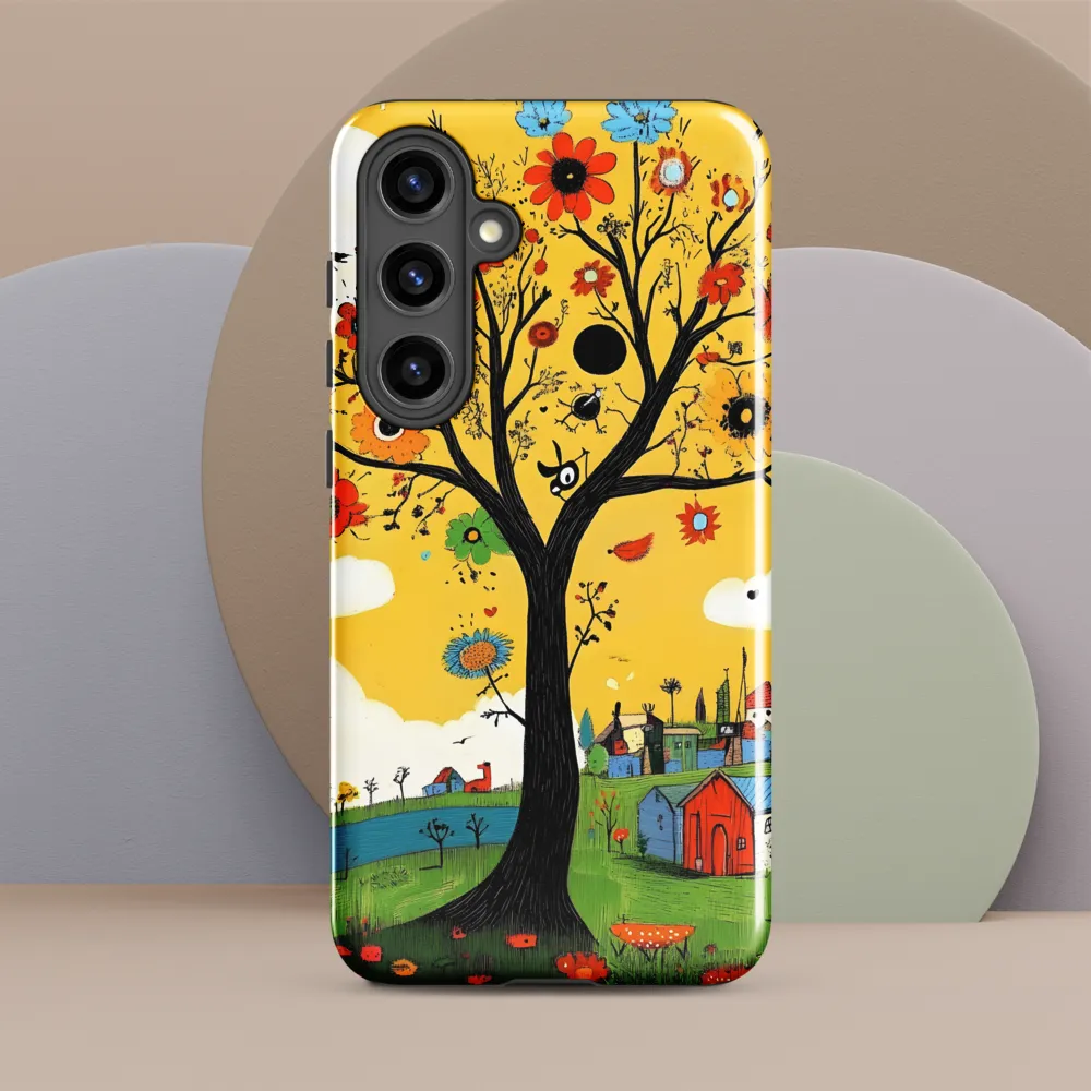 Whimsical Blooms of Life | Phone Case |  S24 Plus | Tough Case | Glossy