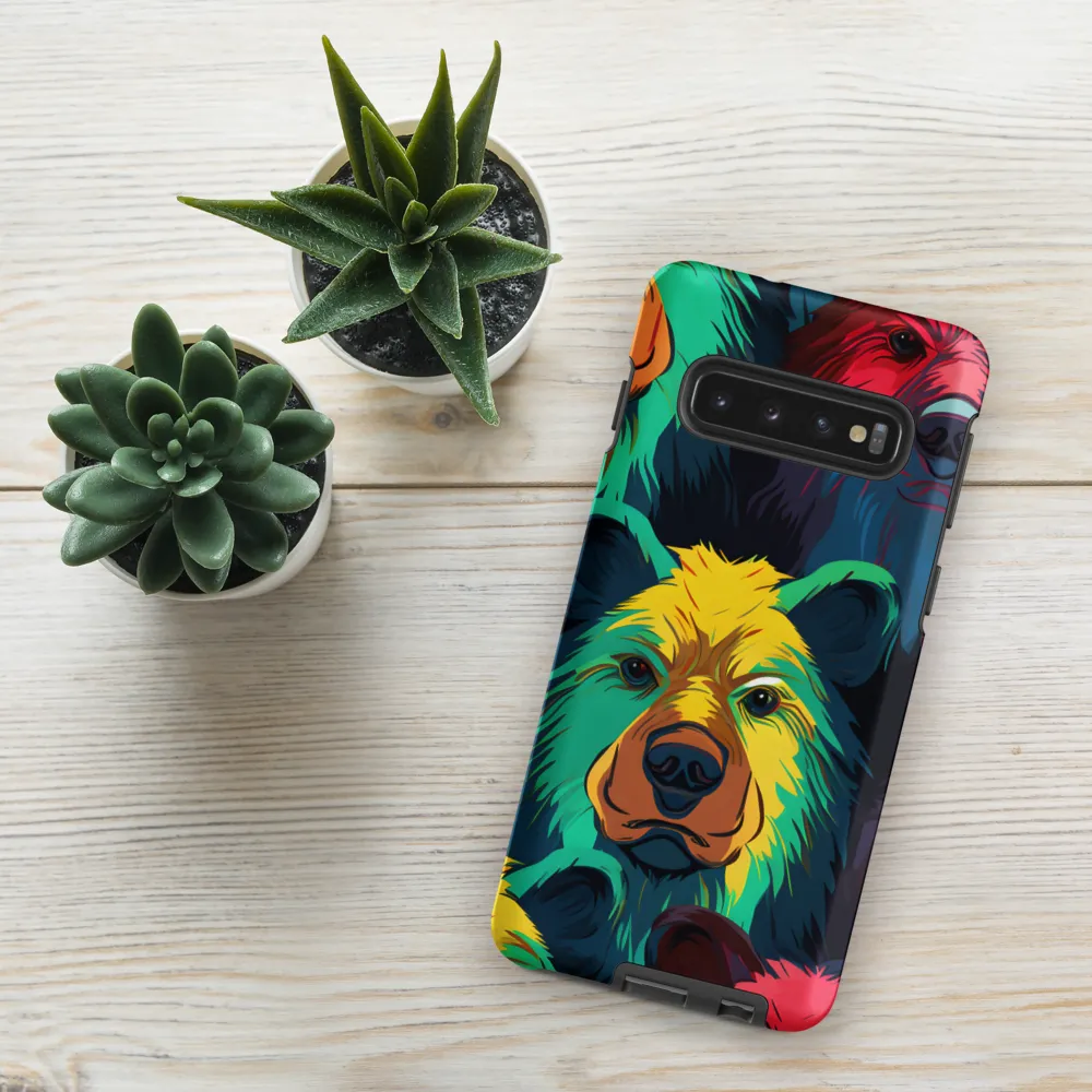 The Colorful Essence of Bears | Phone Case |  S10 | Tough Case | Matte