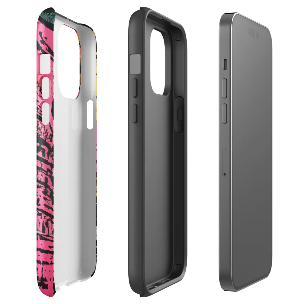 Bold Encounter: The Vibrant Elephant | Phone Case |  14 Pro Max | Tough Case | Glossy