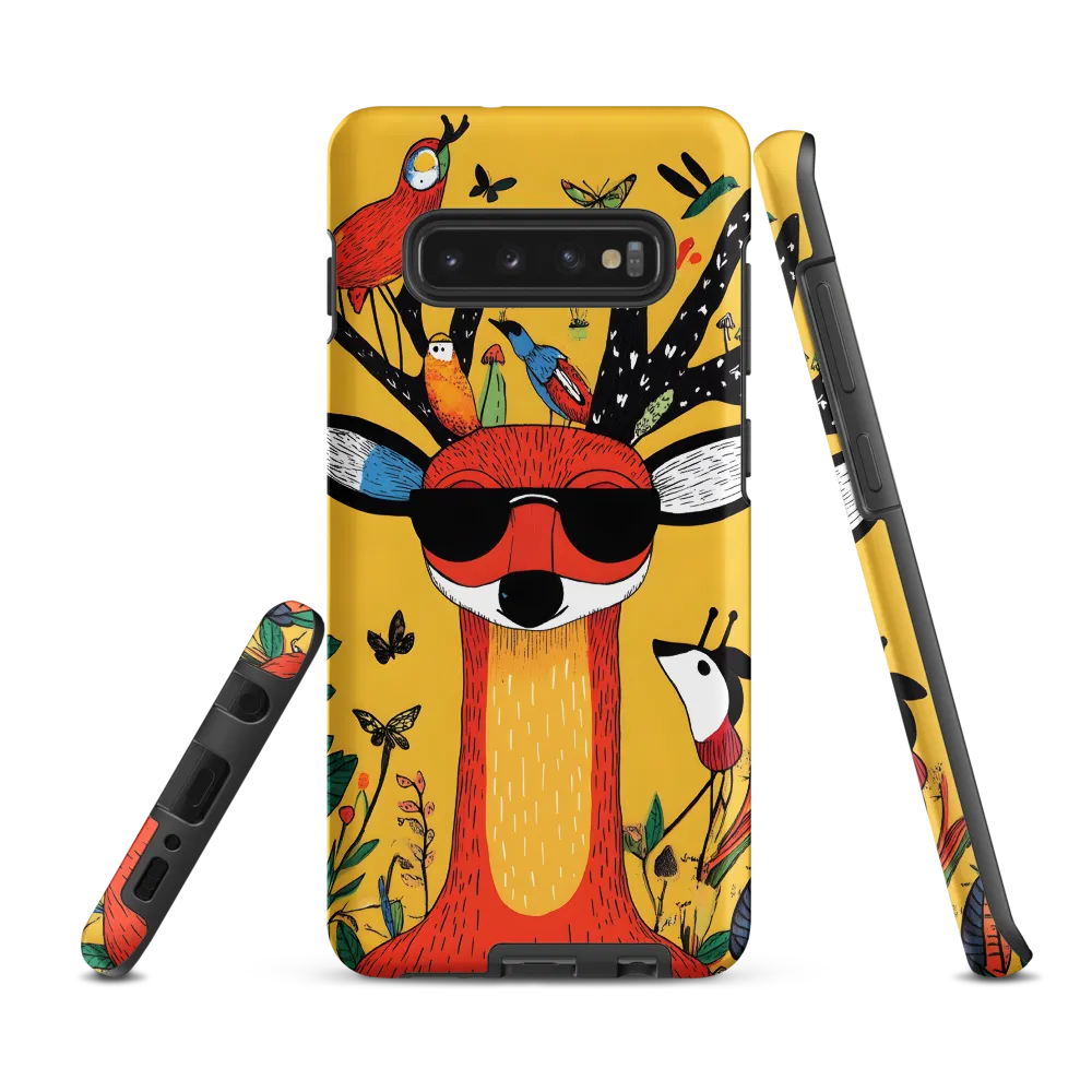 Playful Deer with Sunglasses