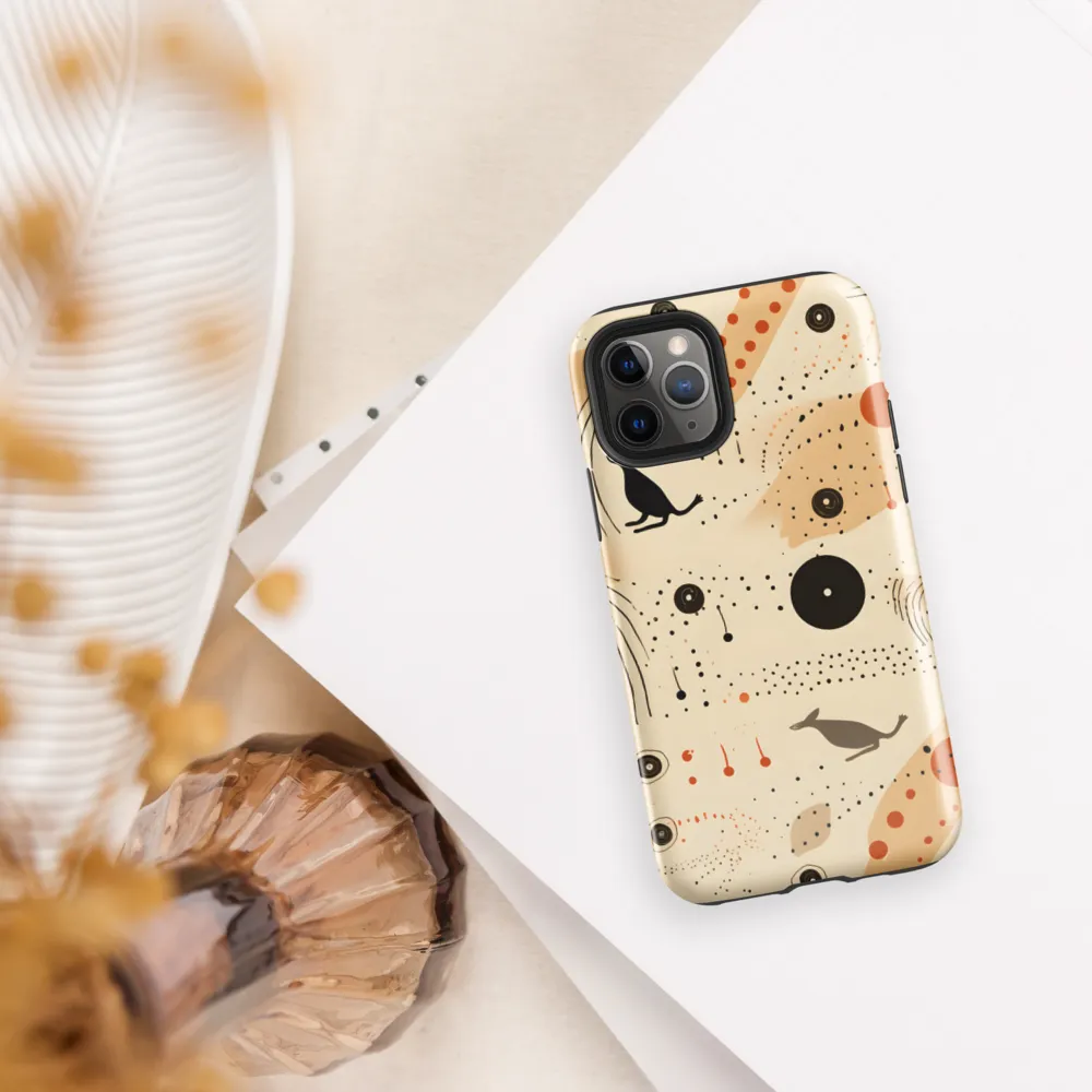 Playful Patterns in Earth Tones | Phone Case |  11 Pro | Tough Case | Glossy