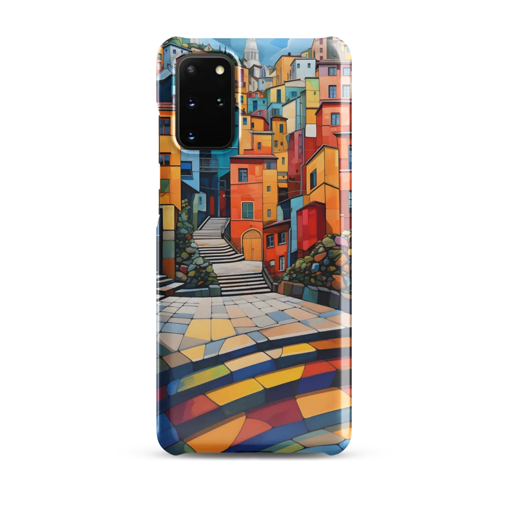 Vibrant Village: A Cubist Journey