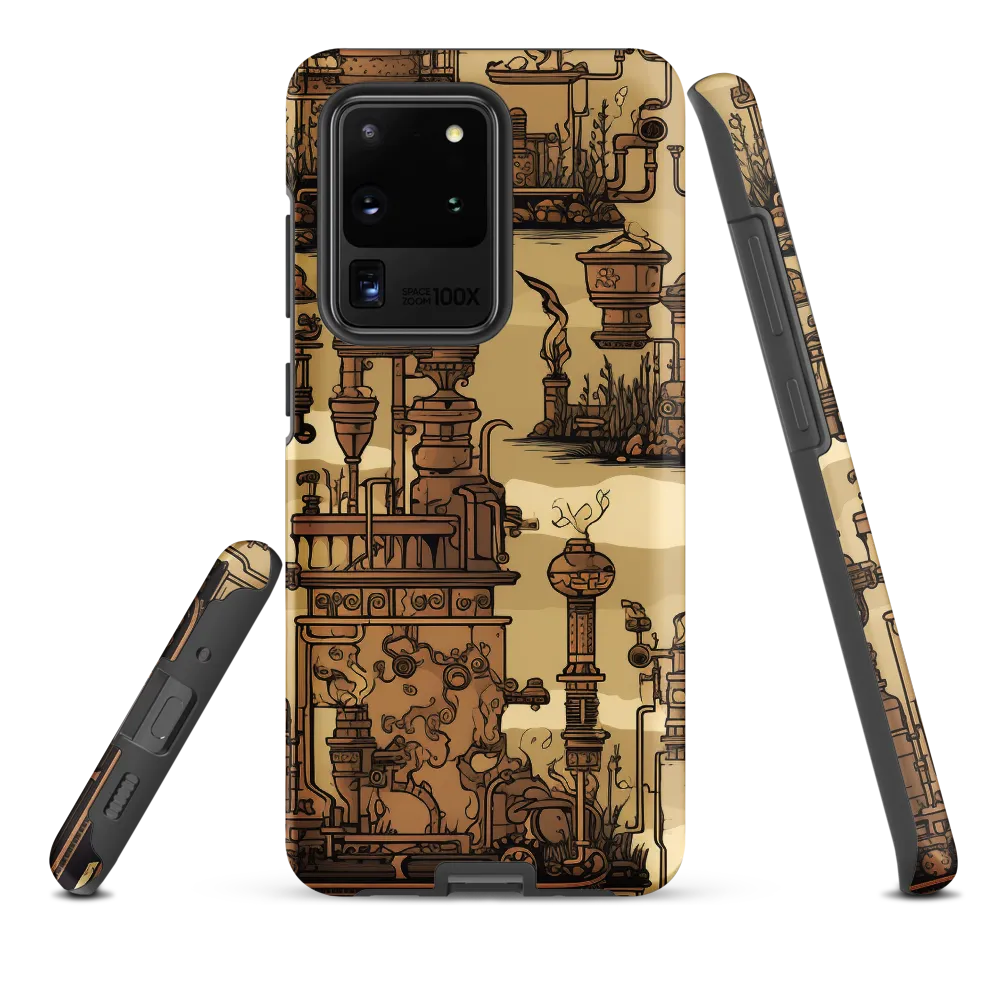Whimsical Industrial Landscape | Phone Case |  S20 Ultra | Tough Case | Matte
