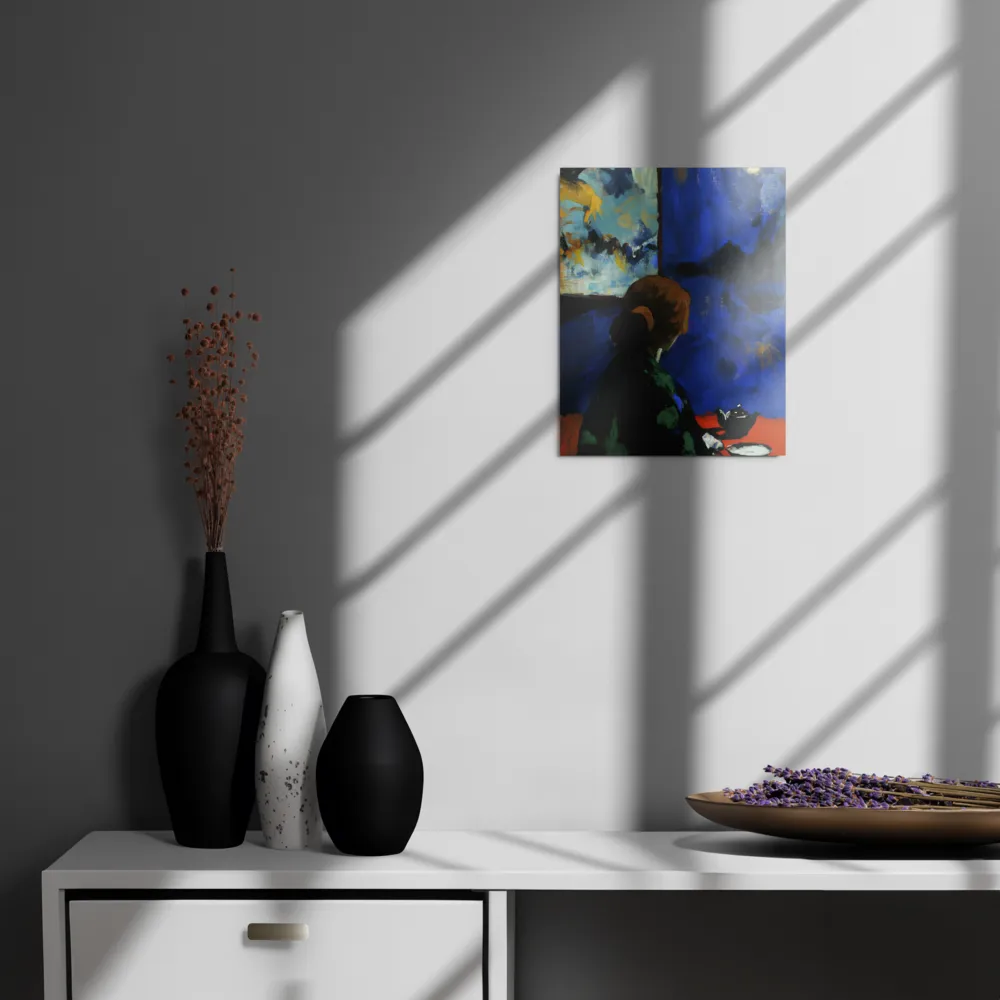 Contemplation Under the Night Sky | Metal Print | 11″×14″