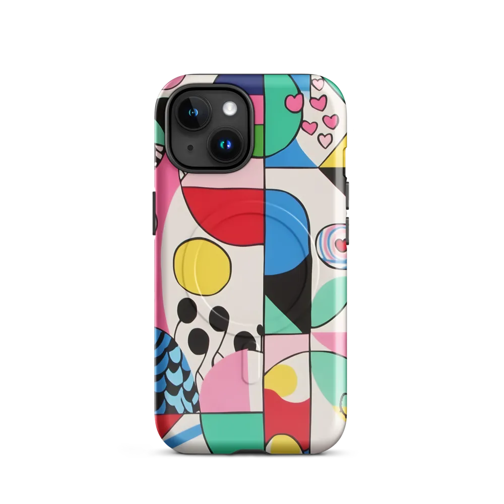 Dynamic Interplay of Shapes | Phone Case |  15 | MagSafe® Tough Case | Glossy