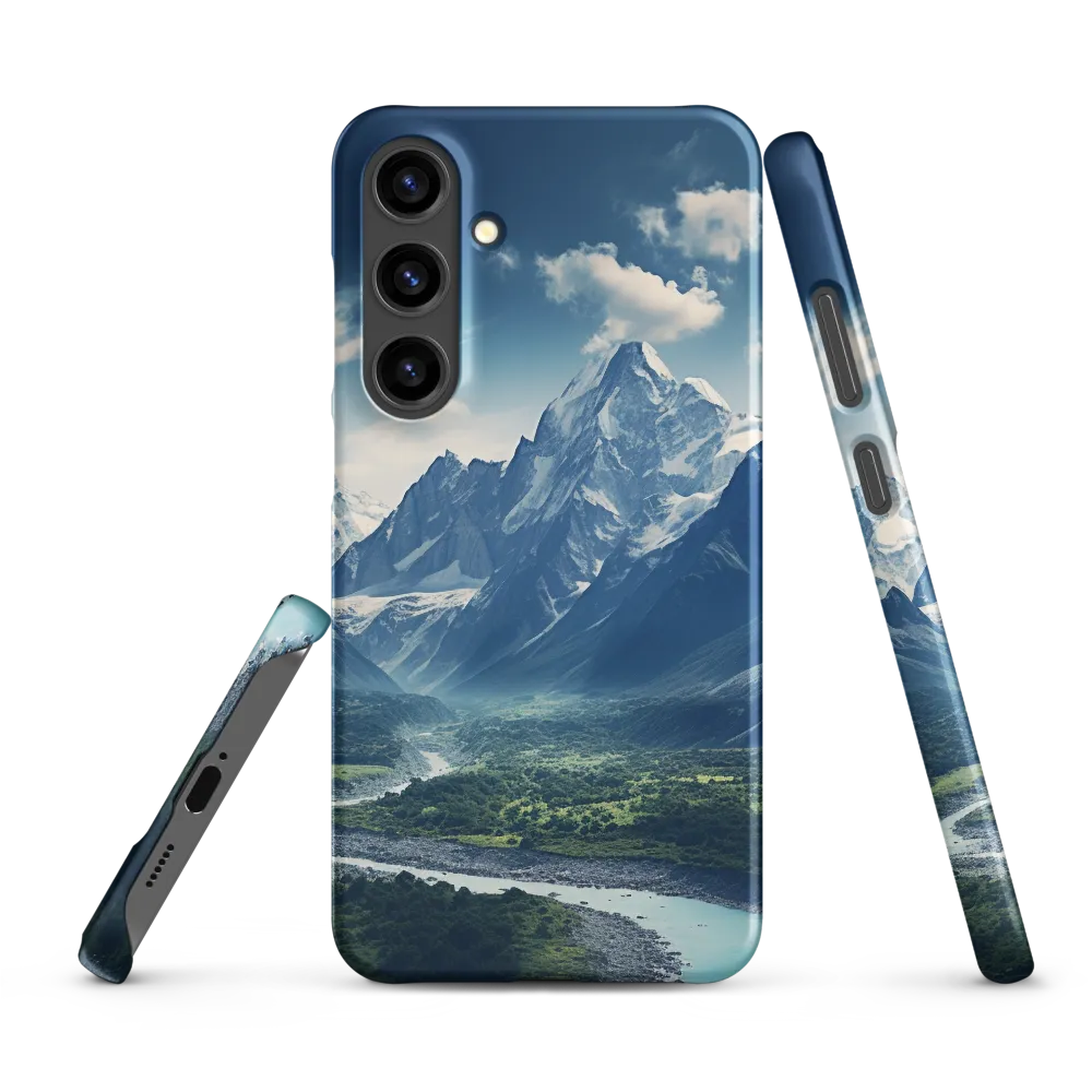 Majestic Serenity: A Landscape of Mountains and Rivers | Phone Case |  S24 Plus | Snap Case | Matte