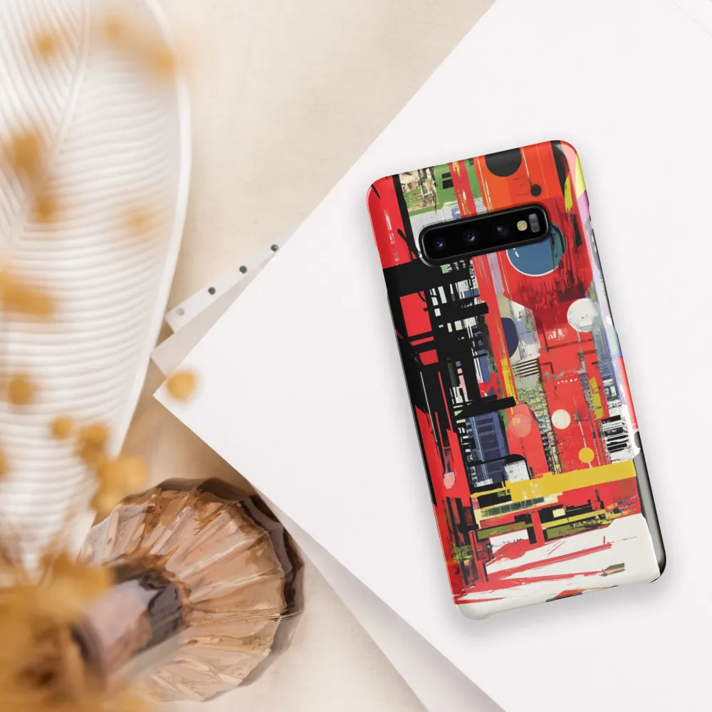 Urban Echoes: A Futuristic Reverie | Phone Case |  S10 Plus | Snap Case | Glossy