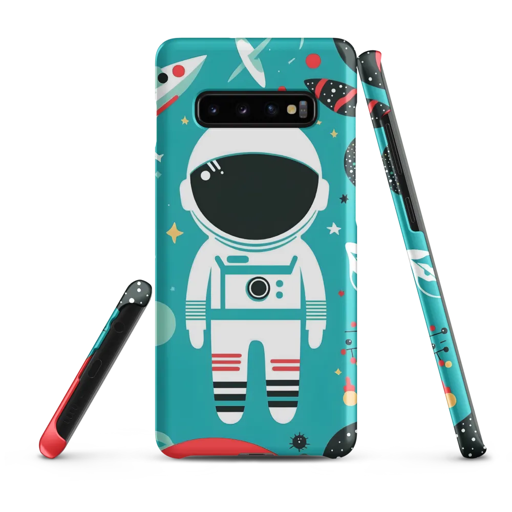 Whimsical Astronaut in Cosmic Wonderland