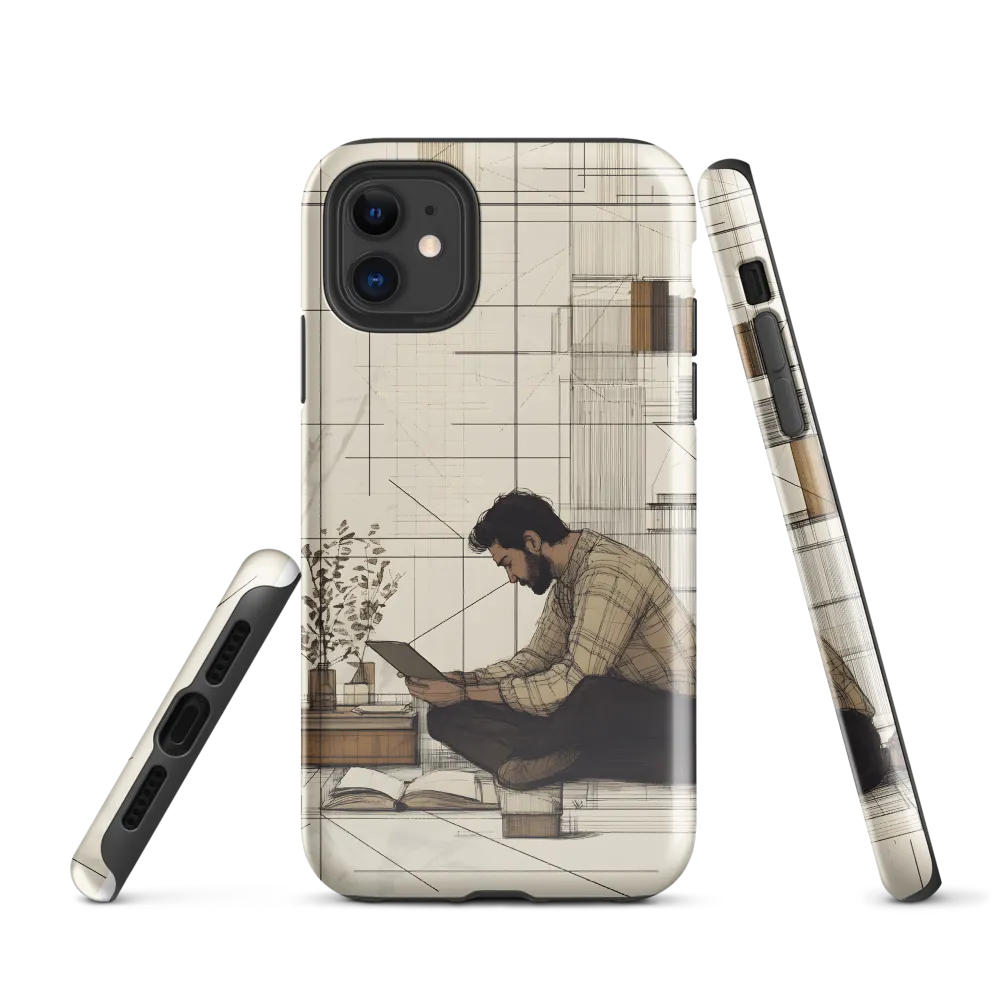 Quiet Reflections in Line | Phone Case |  11 | Tough Case | Glossy