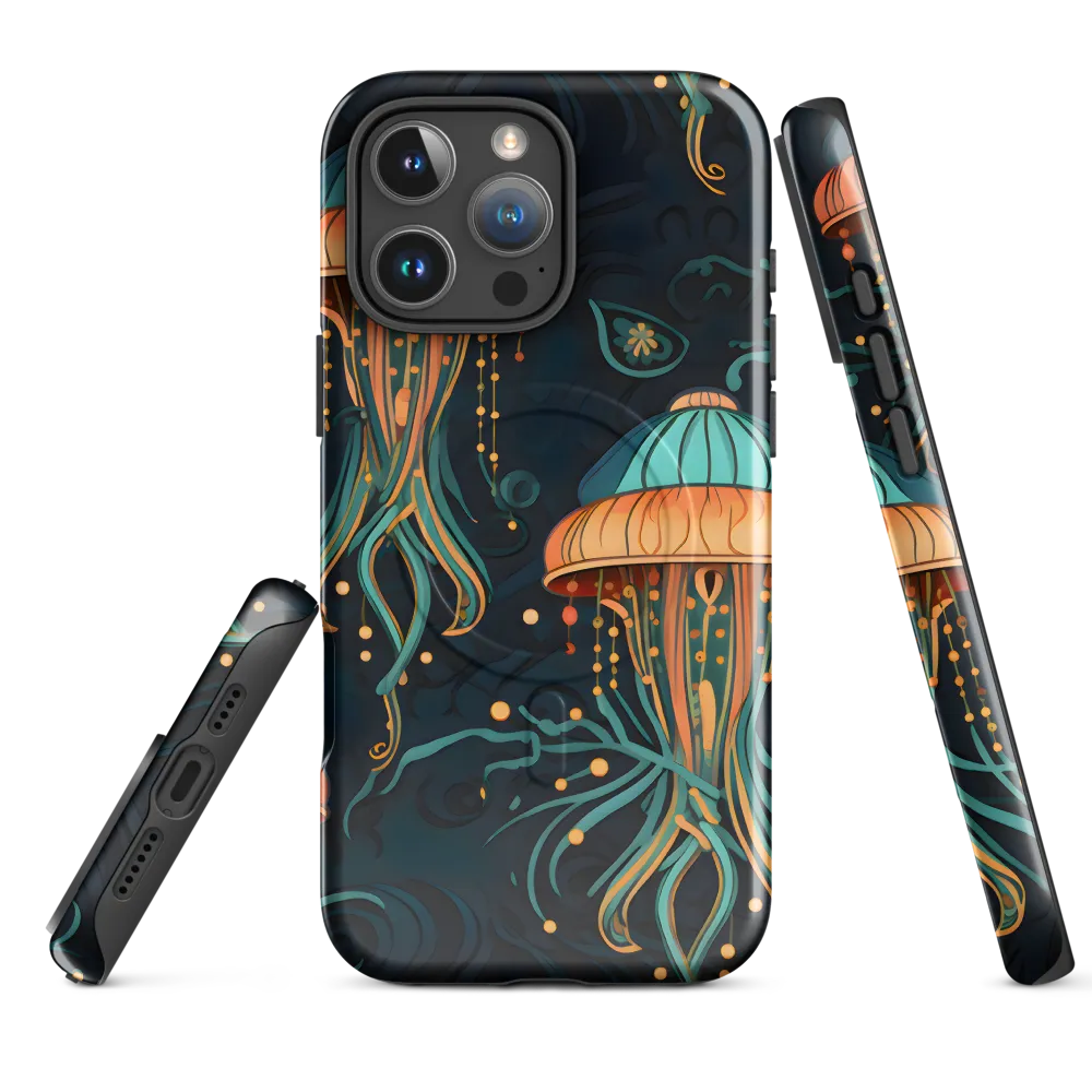 Symphony of Jellyfish | Phone Case |  16 Pro Max | MagSafe® Tough Case | Glossy