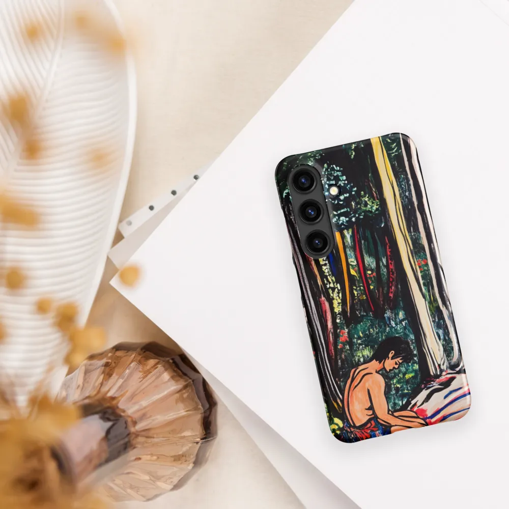 Contemplation in Nature | Phone Case |  S24 | Snap Case | Matte