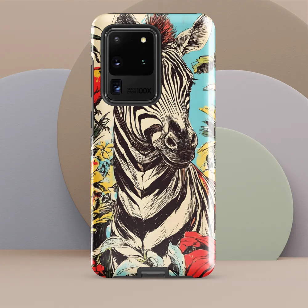 Zebra in Tropical Reverie