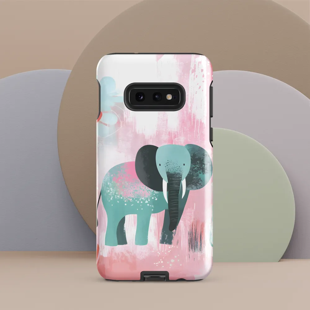 Whimsical Elegance: An Elephant's Serenade | Phone Case |  S10e | Tough Case | Glossy