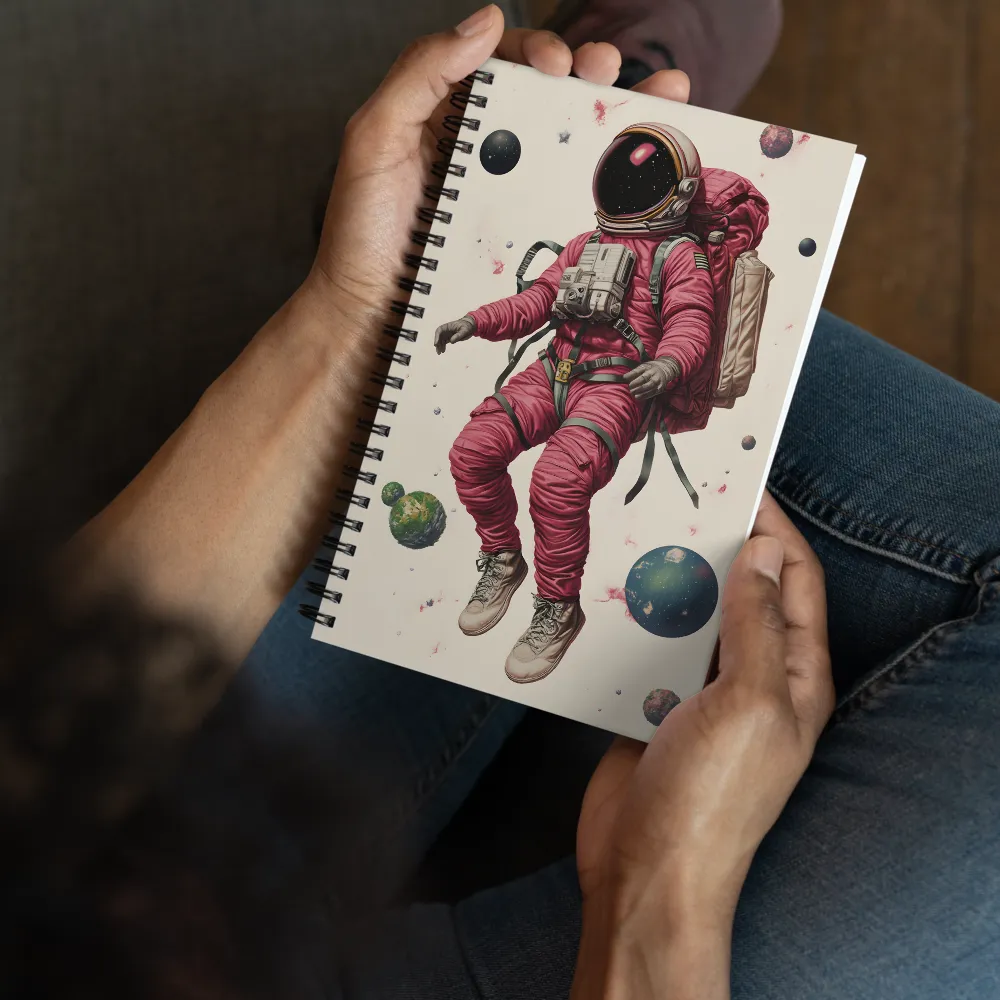 Cosmic Voyager: The Space Explorer | Spiral Notebook