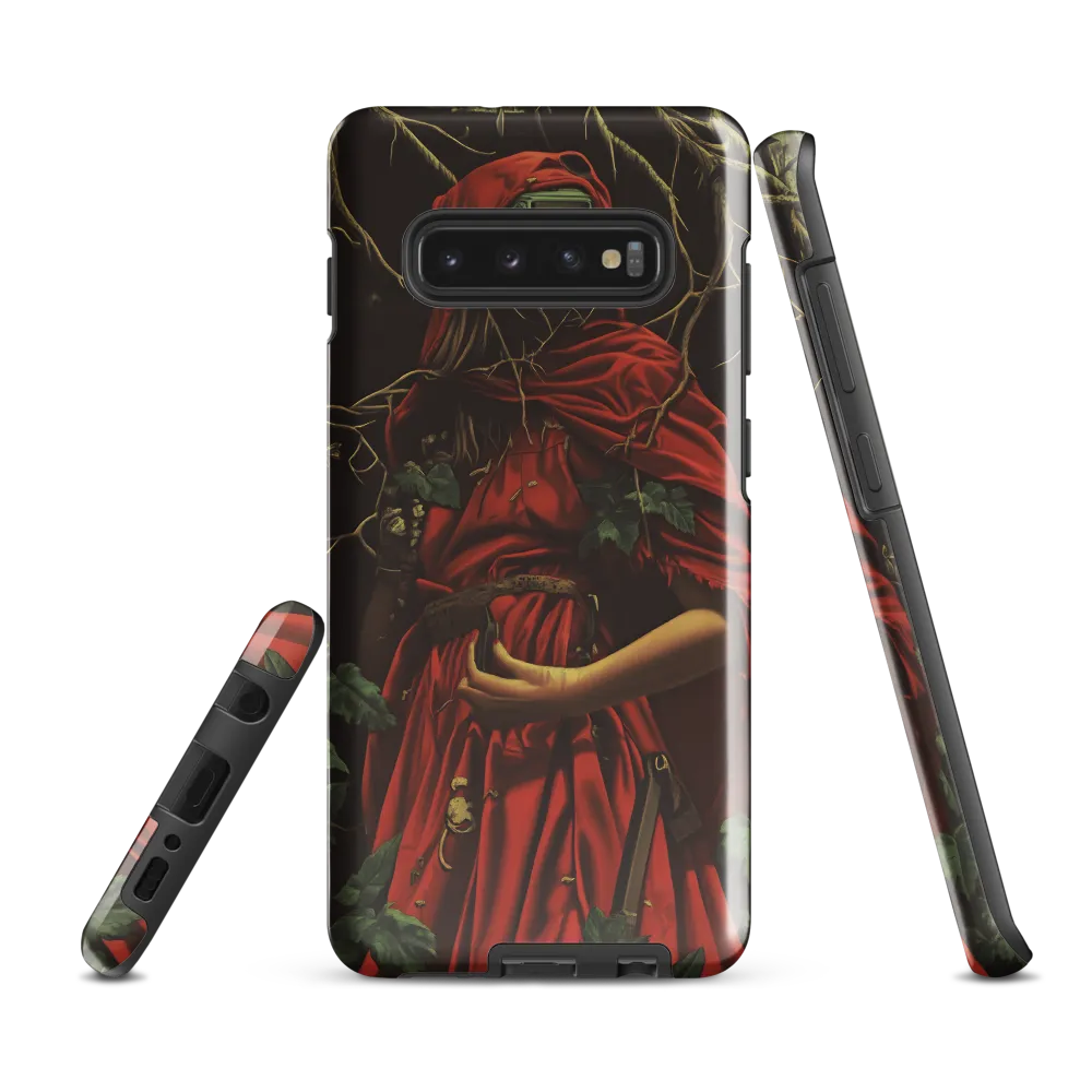 The Enigmatic Cloaked Traveler | Phone Case |  S10 Plus | Tough Case | Glossy