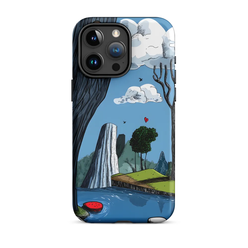 Whimsical Cliffside Reflections