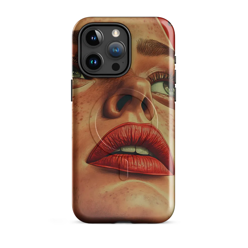 Red Intensity: A Portrait of Elegance