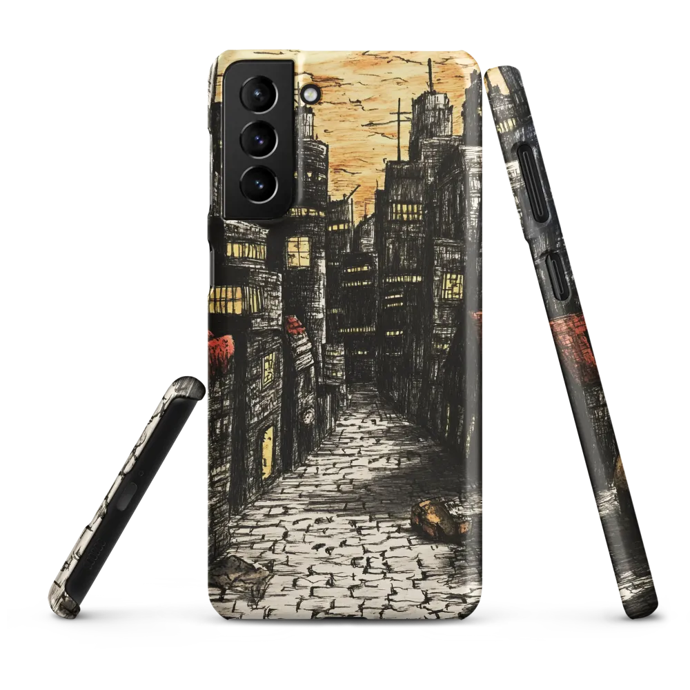 Urban Twilight: A Desolate Cityscape | Phone Case |  S21 Plus | Snap Case | Matte