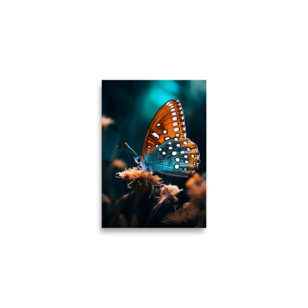Whispers of Color: The Butterfly's Embrace