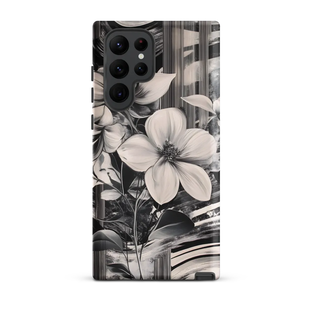 Ethereal Bloom: A Dance of Monochromes