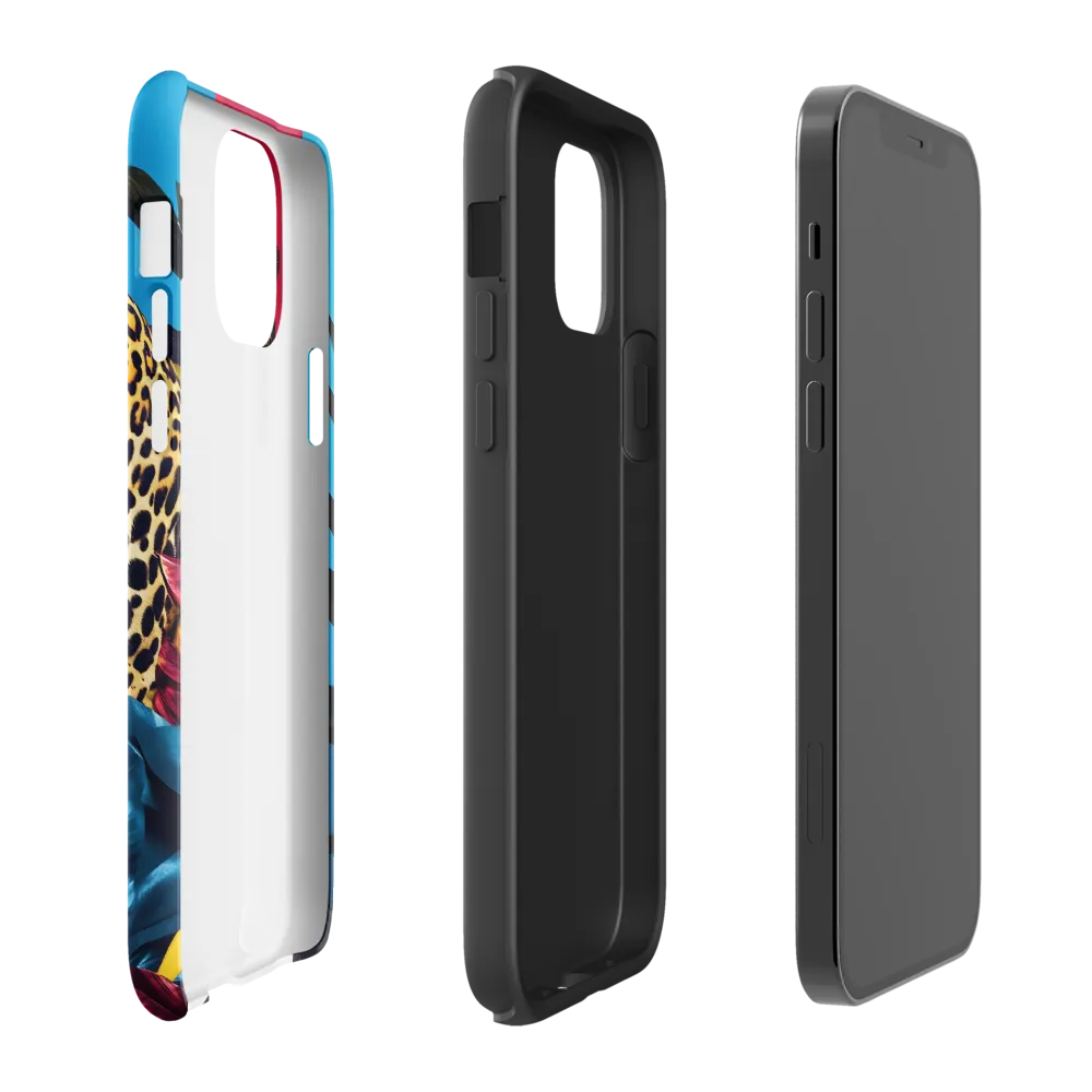 Playful Leopard in Vibrant Paradise