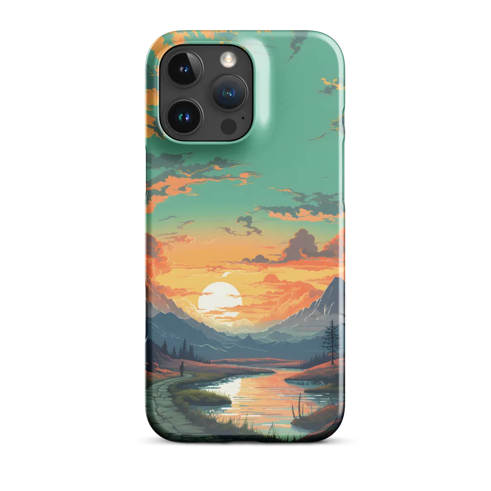 Tranquil Sunset Over the Majestic Mountains
