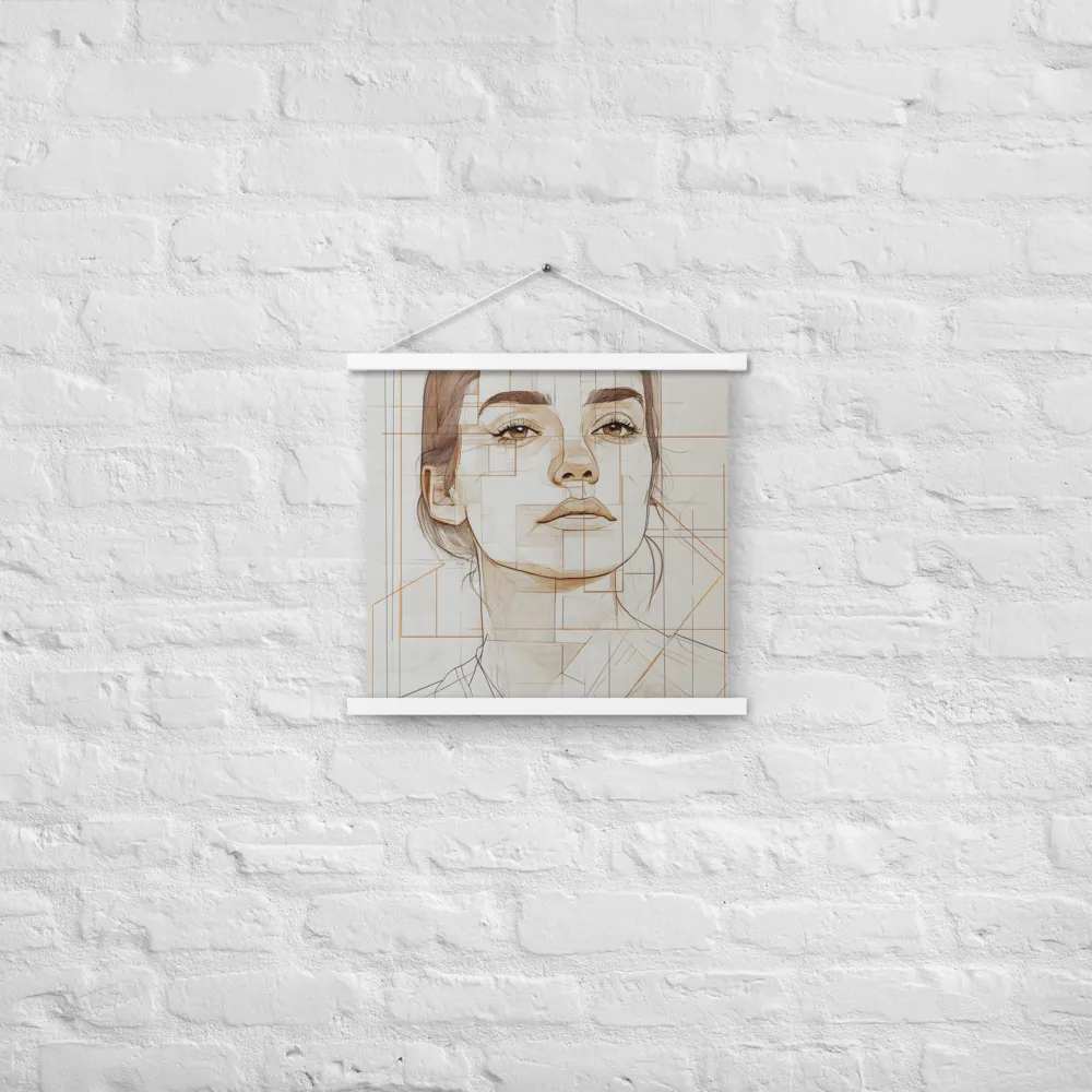 Geometric Serenity: A Minimalist Portrait