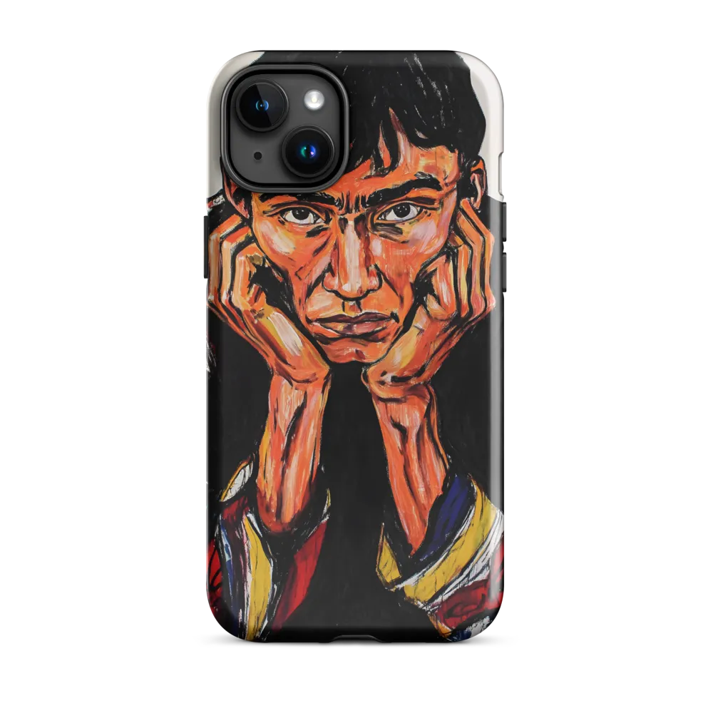 Contemplative Intensity: An Expressionist Portrait
