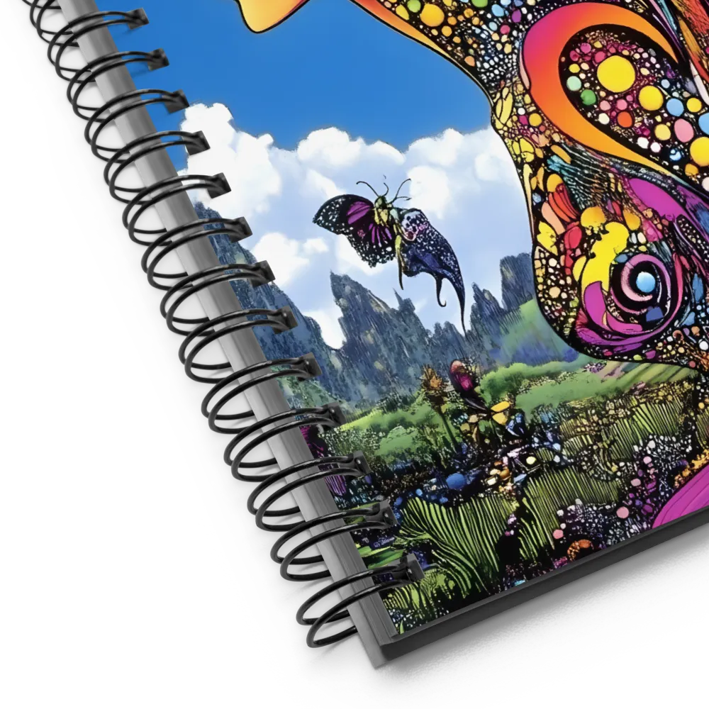 Harmony in Color: A Psychedelic Reverie | Spiral Notebook